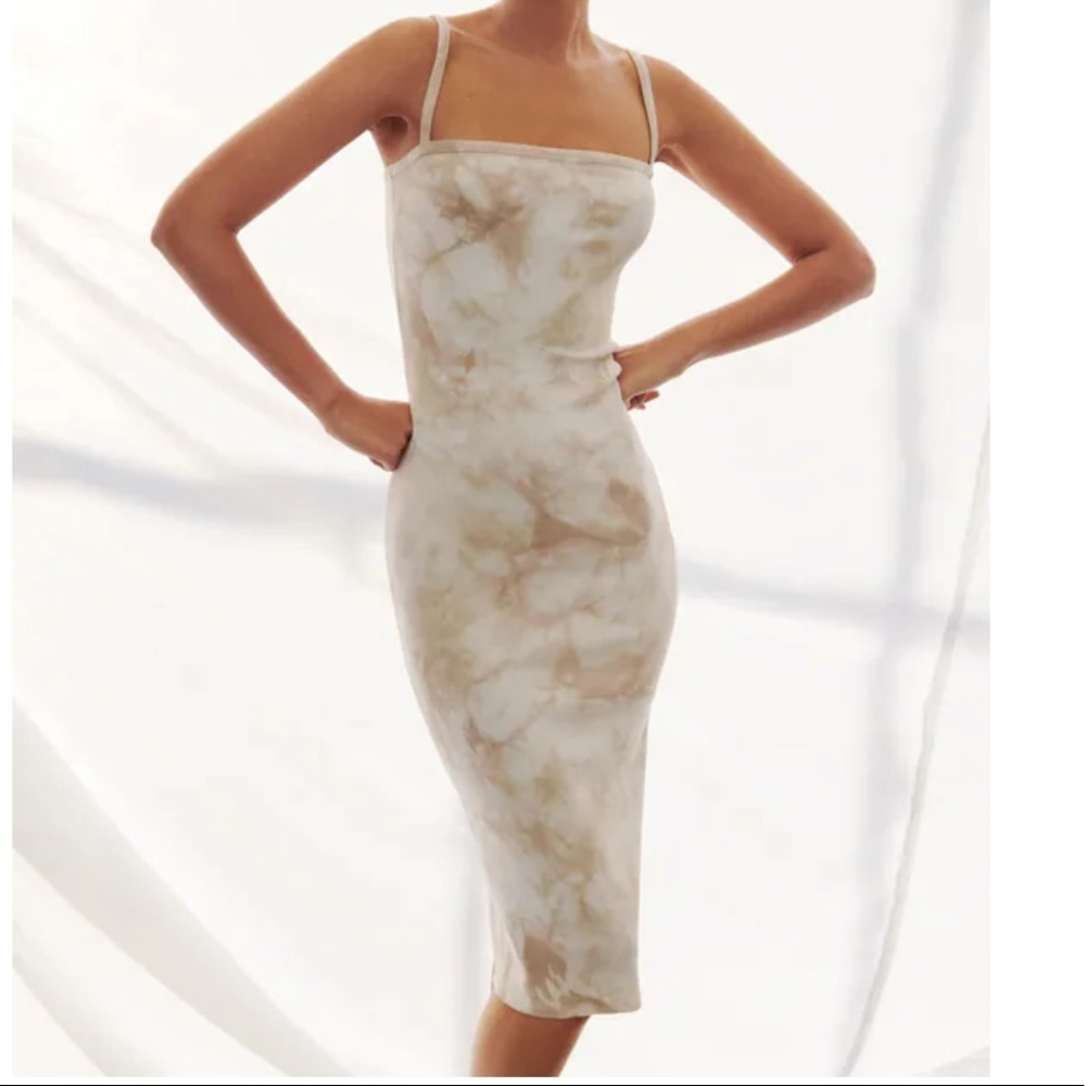 Zara Tie Dye Fitted Dress